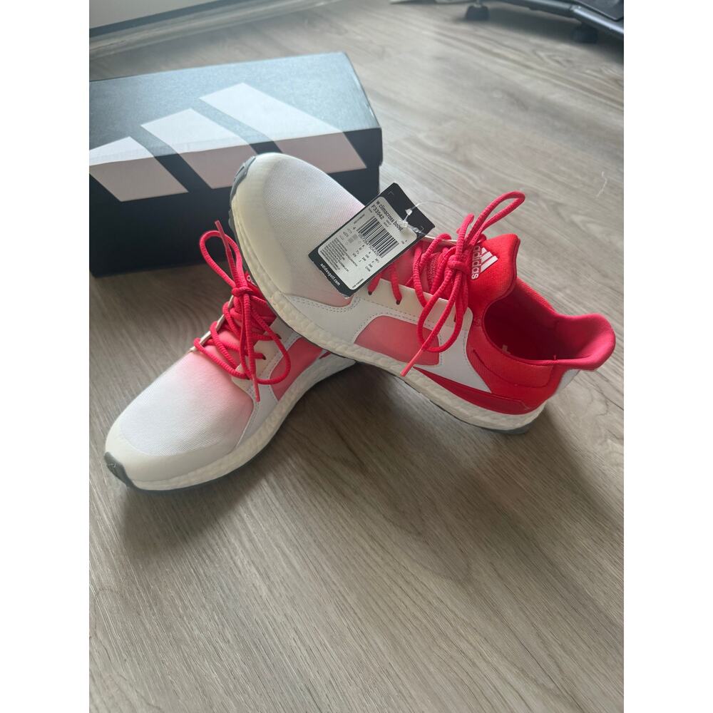 Adidas Climacross Boost Golf Shoes White Red Women’s Size 7.5 New